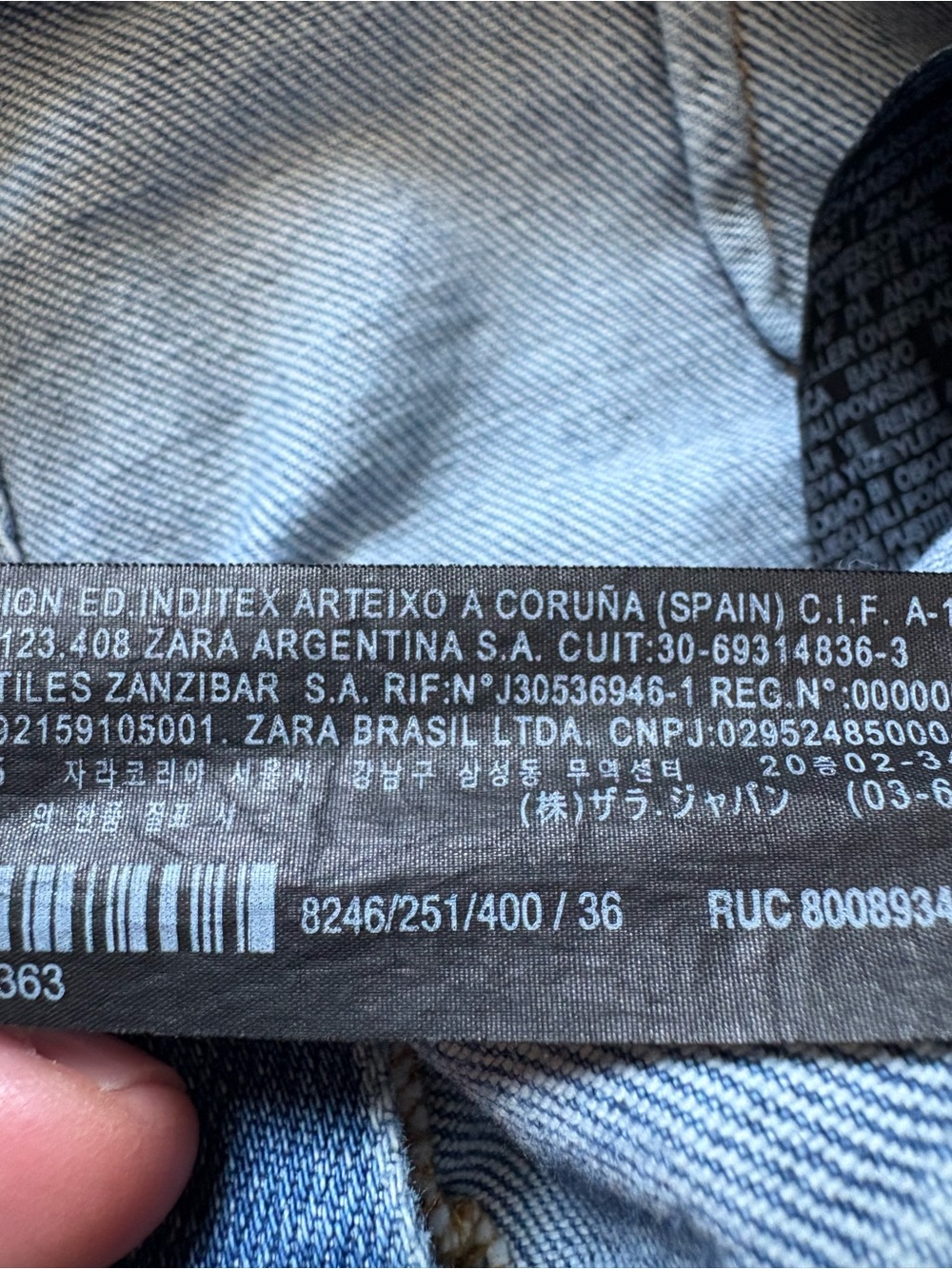 Zara marine straight jeans size 4 - Picture 11 of 12
